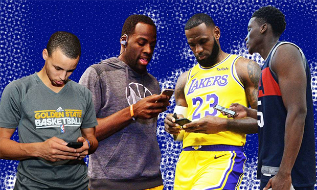 athletes smartphones