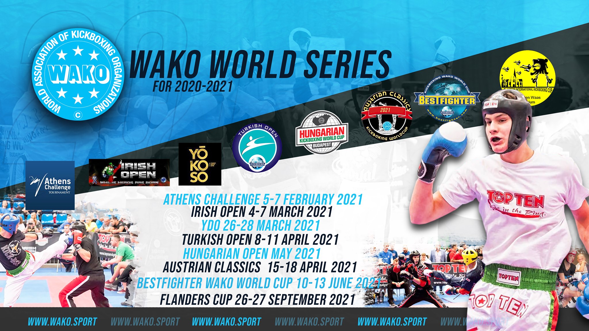Πρόγραμμα αγώνων WAKO 2021