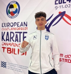 Ο Ανδρέας Μπιτσώρης κατέκτησε το χάλκινο μετάλλιο στο Ευρωπαϊκό Πρωτάθλημα Καράτε