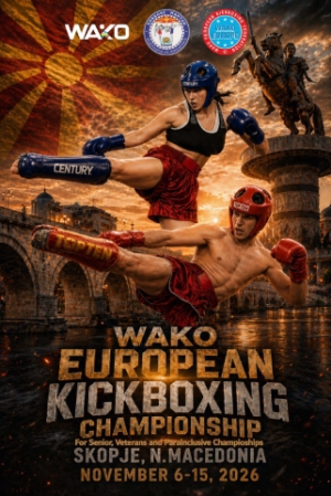 Η Εθνική Ομάδα Kickboxing Ανδρών - Γυναικών στο Πανευρωπαϊκό Πρωτάθλημα 2026 στα Σκόπια  (6–15 Νοεμβρίου 2026)