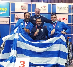 Παγκόσμιο πρωτάθλημα ξιφασκίας με αμαξίδιο : Χάλκινο μετάλλιο η Ελλάδα στο ομαδικό σπάθης ανδρών